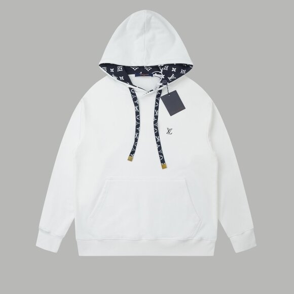 Old-fashioned printed hooded sweatshirt - Picture 1 of 9